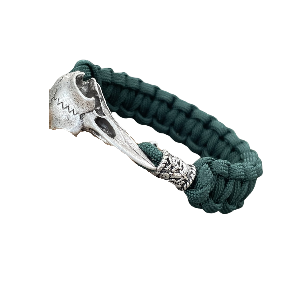 Bracelet Crâne de Corbeau Viking | Valhalla