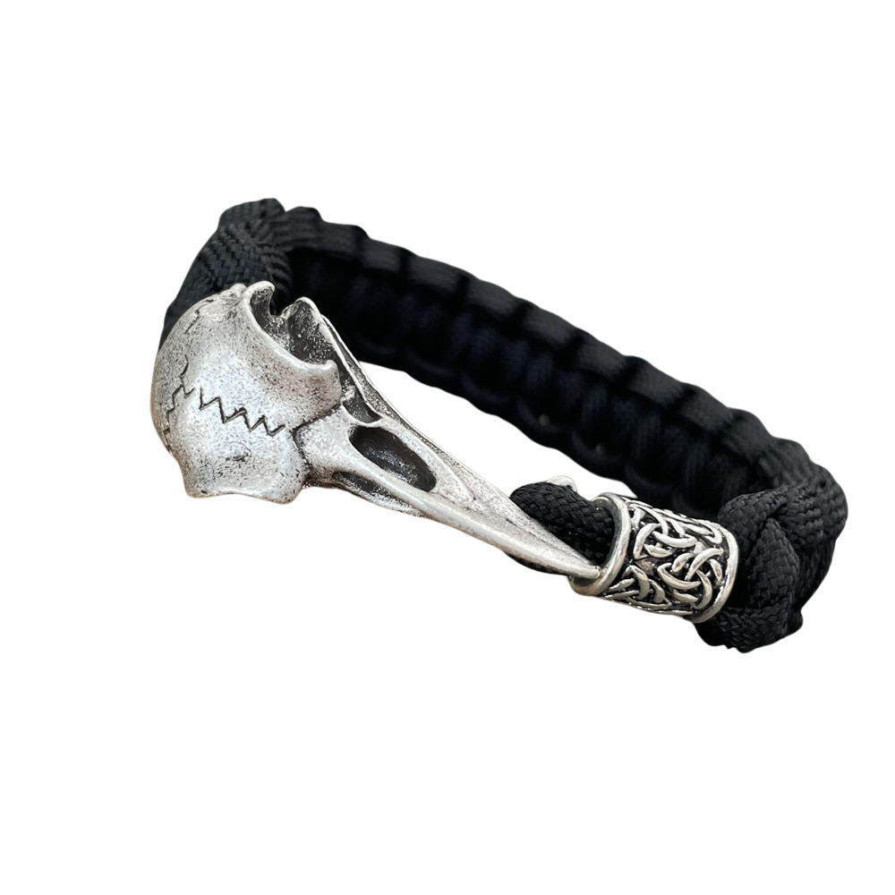 Bracelet Crâne de Corbeau Viking | Valhalla