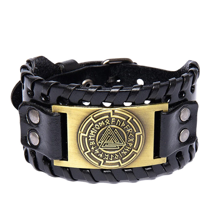 Bracelet Viking en Cuir | Valhalla