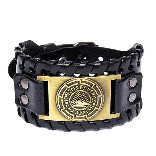 Bracelet Viking en Cuir | Valhalla