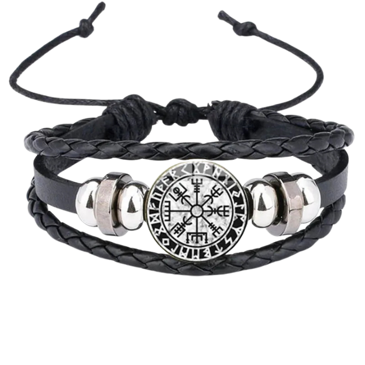 Bracelet Viking en Cuir | Valhalla