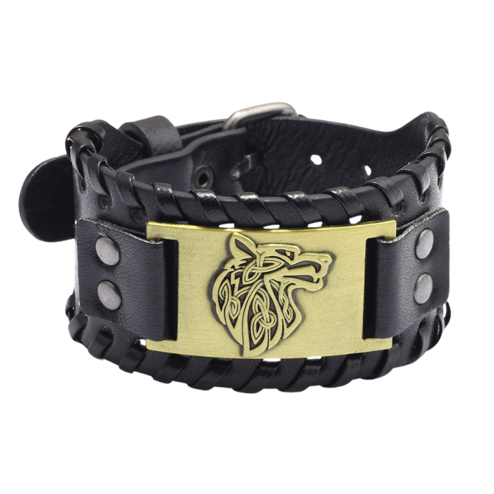 Bracelet Viking Tête de Loup | Valhalla