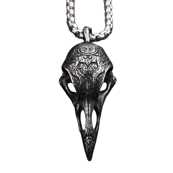 Collier Tête de Corbeau Inox | Valhalla