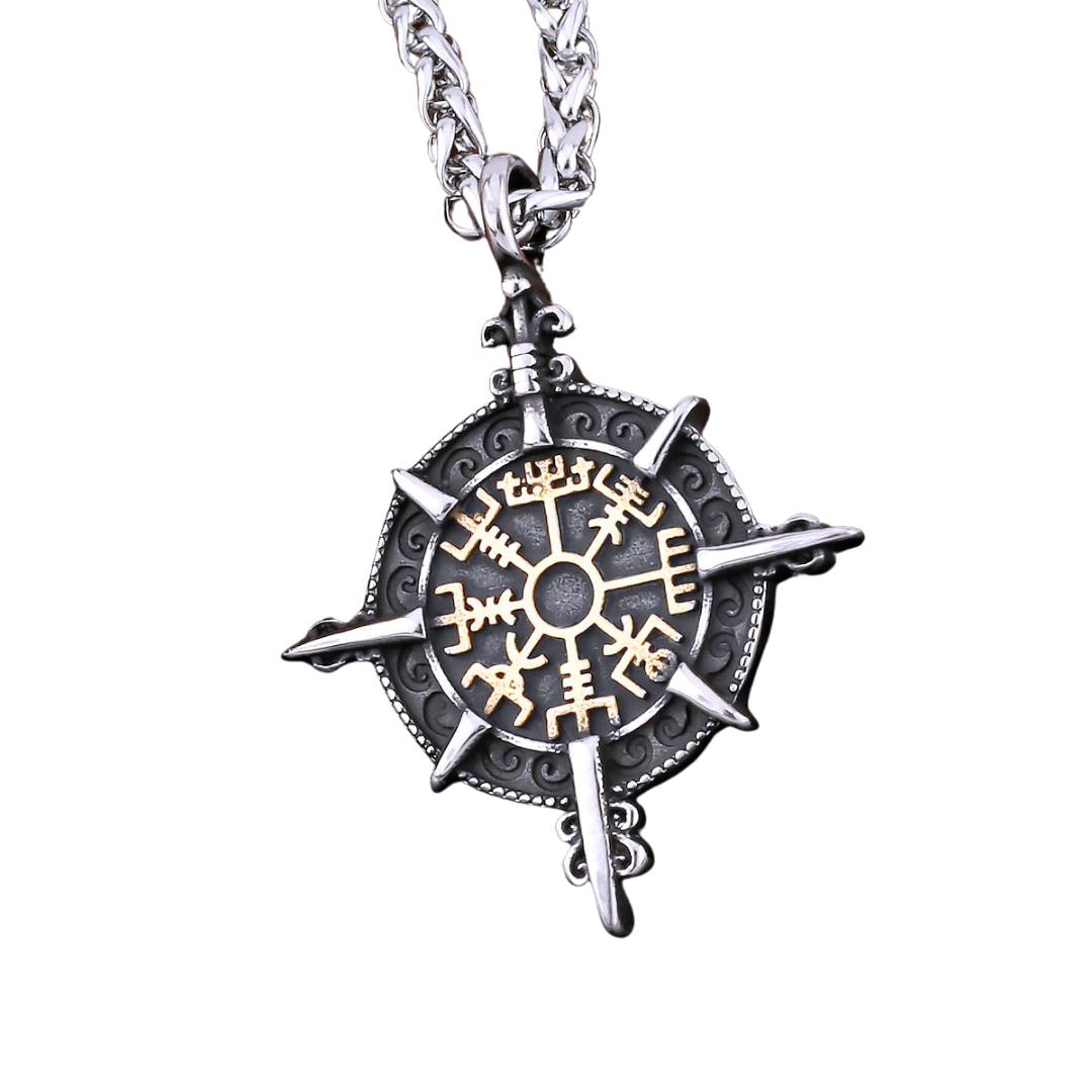 Collier Viking Boussole Vegvisir | Valhalla