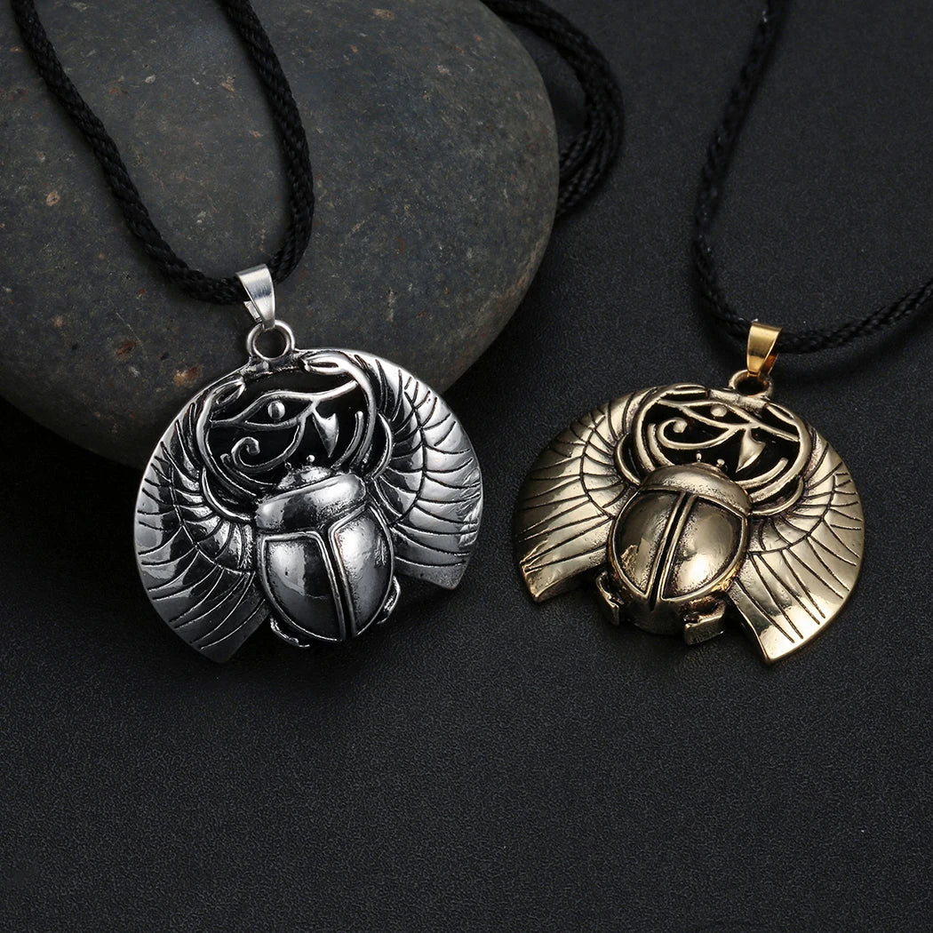 Collier Égyptien Scarabée et œil d'Horus | Valhalla