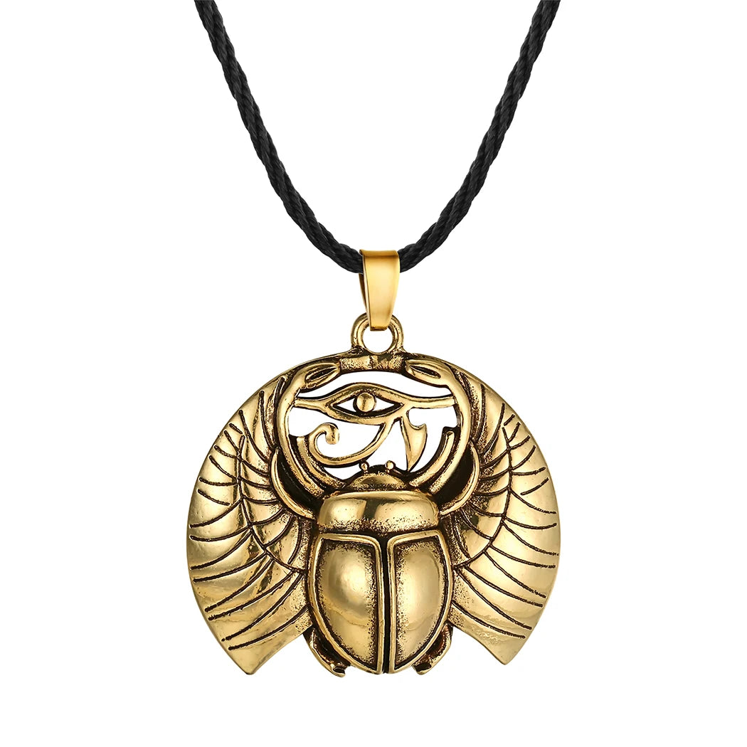 Collier Égyptien Scarabée et œil d'Horus | Valhalla