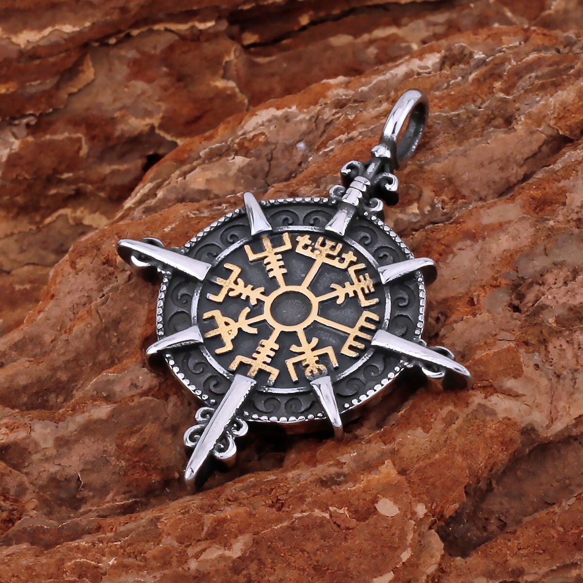 Collier Viking Boussole Vegvisir | Valhalla