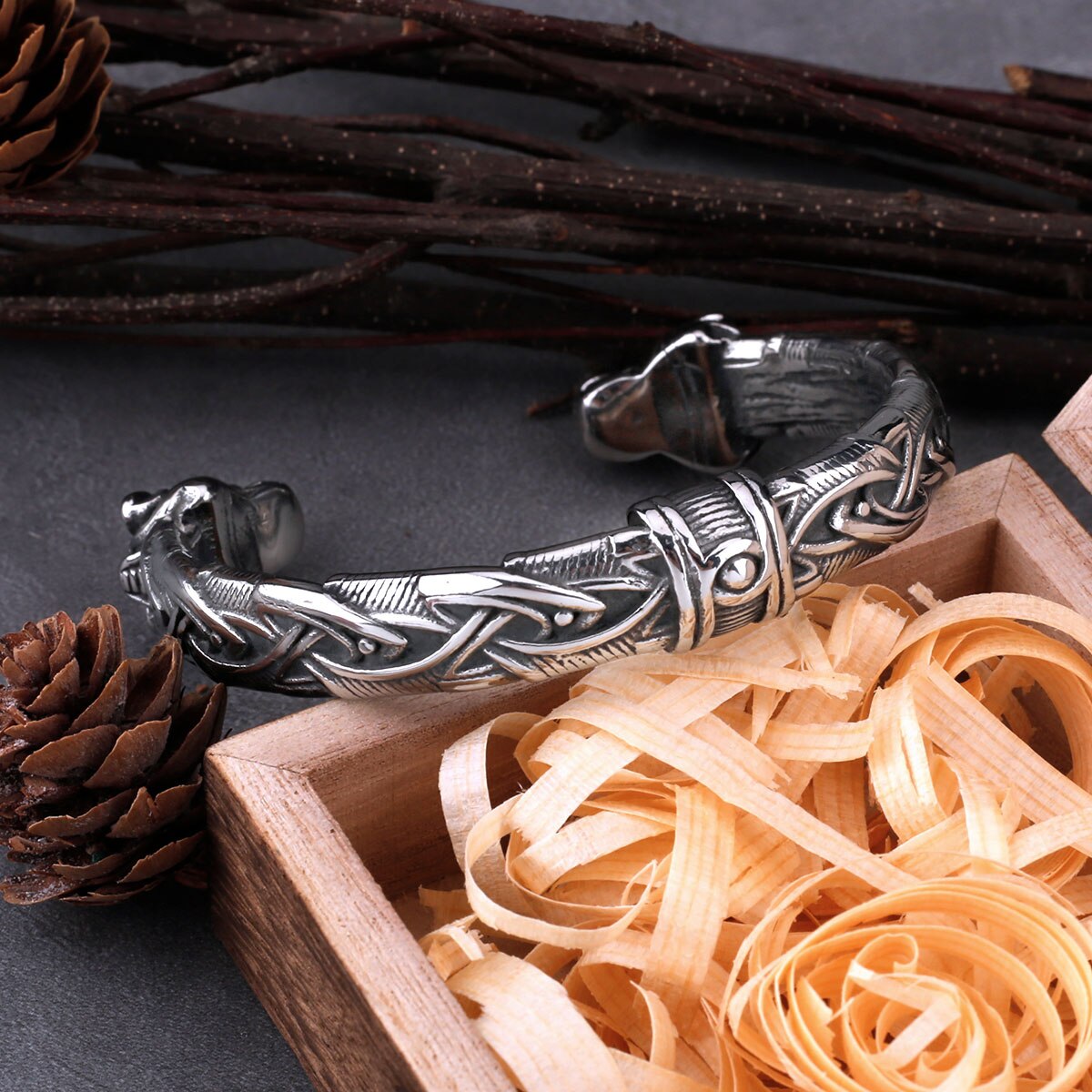 Bracelet Tête de Panthère Viking | Valhalla