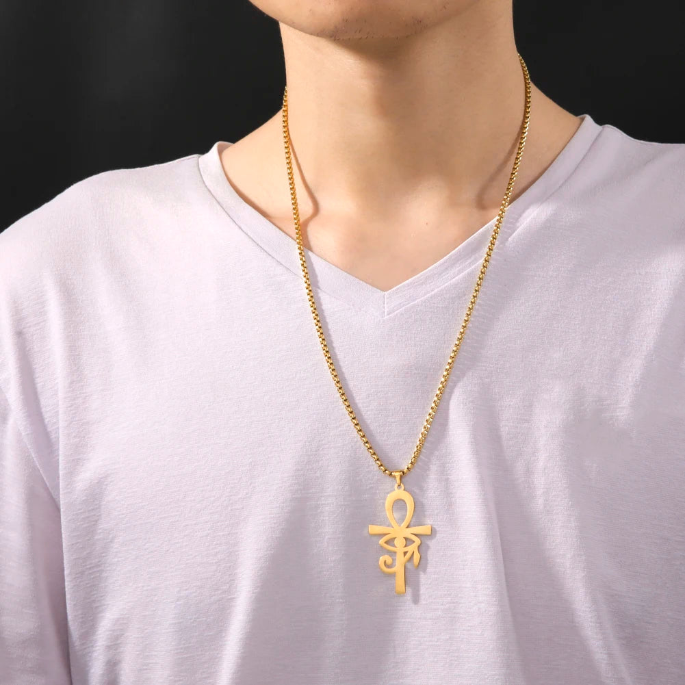 Collier Clé d'Ankh et œil d'Horus | Valhalla