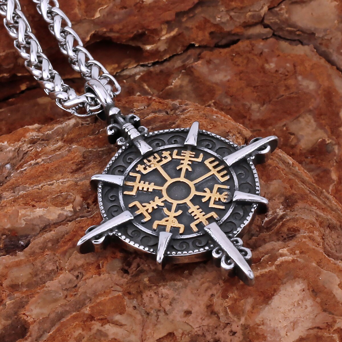 Collier Viking Boussole Vegvisir | Valhalla