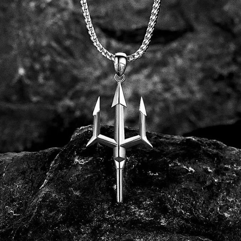 Collier Grecque Trident Poséidon | Valhalla