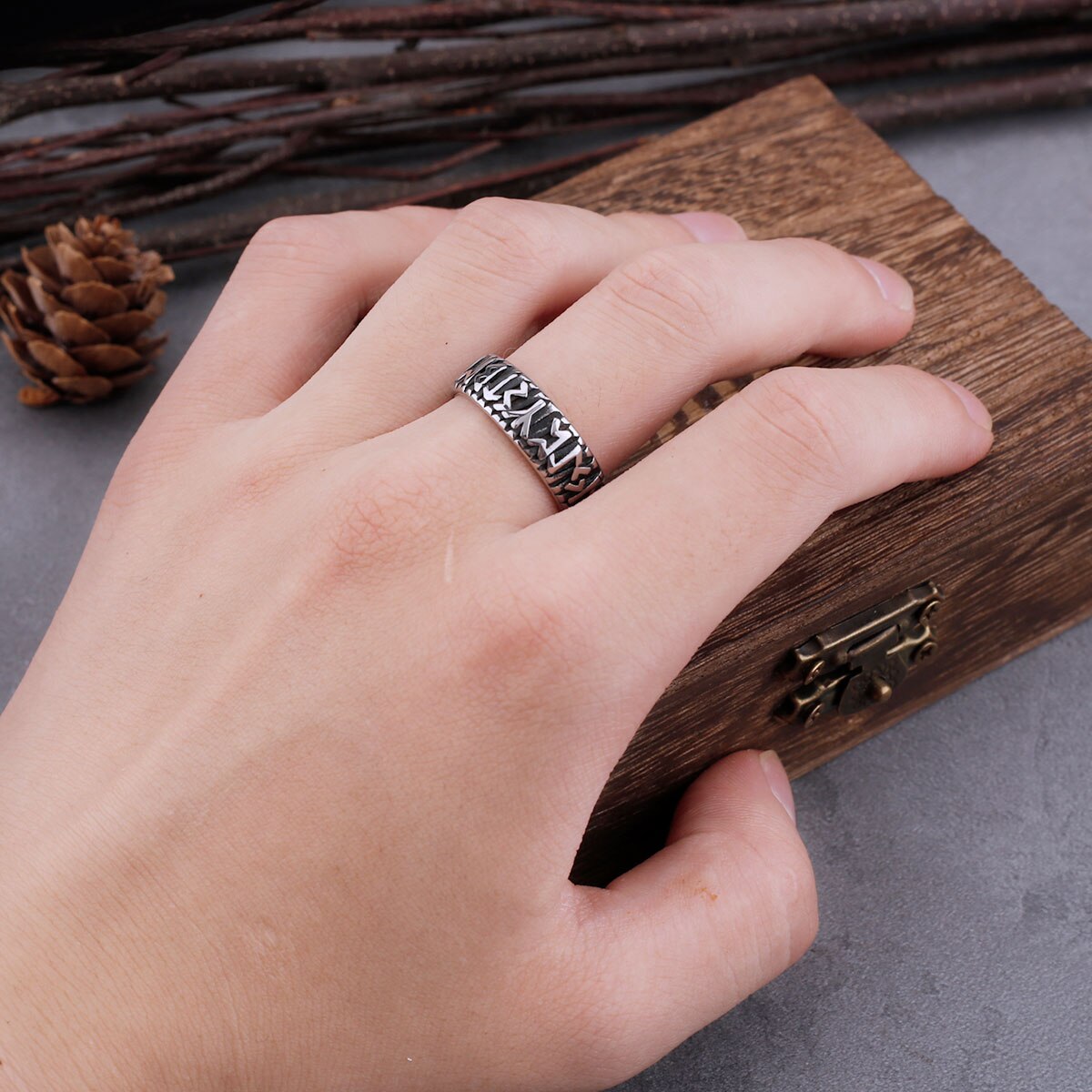 Bague de Viking Alphabet le Futhark | Valhalla