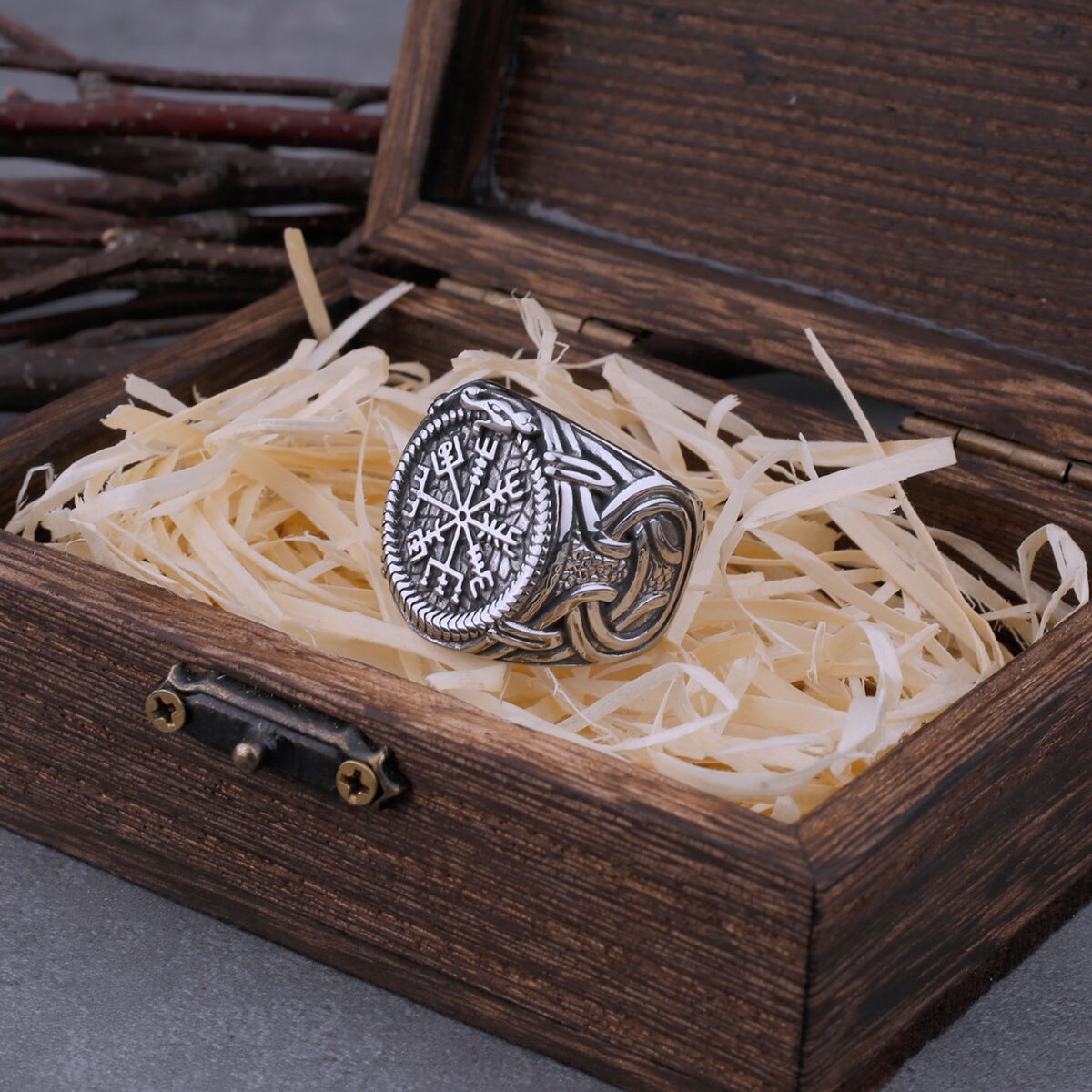 Bague de Viking Vegvísir | Valhalla