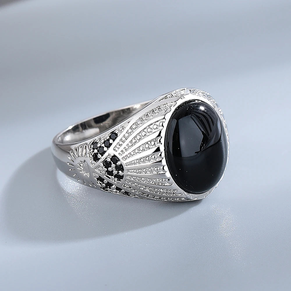 Bague Chevalière Romaine Noire | Valhalla