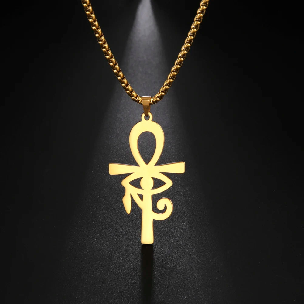 Collier Clé d'Ankh et œil d'Horus | Valhalla