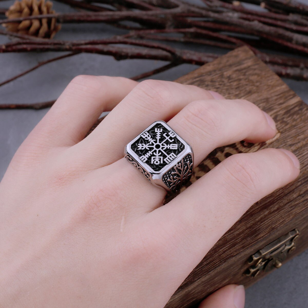 Bague Viking Vegvísir | Valhalla