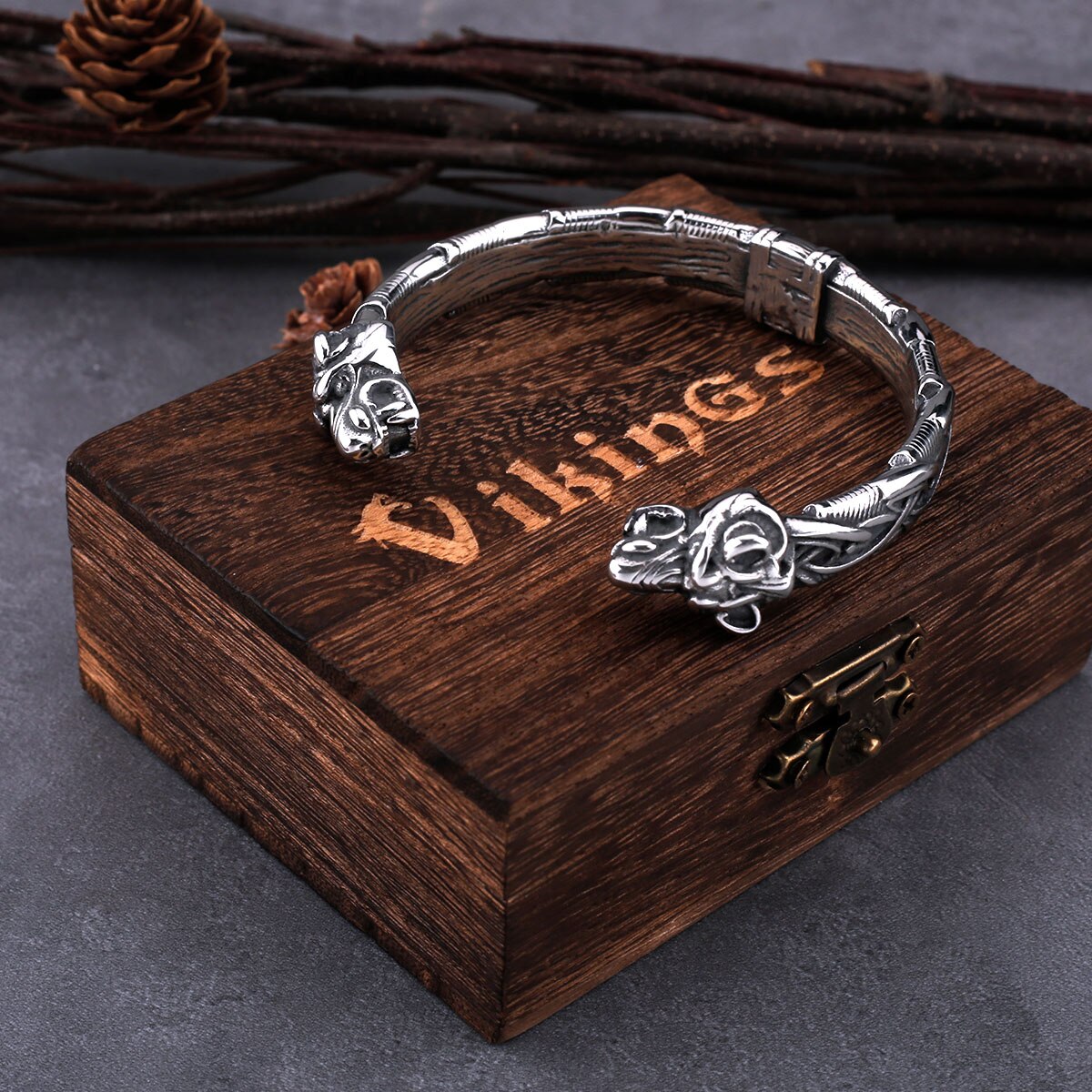 Bracelet Tête de Panthère Viking | Valhalla