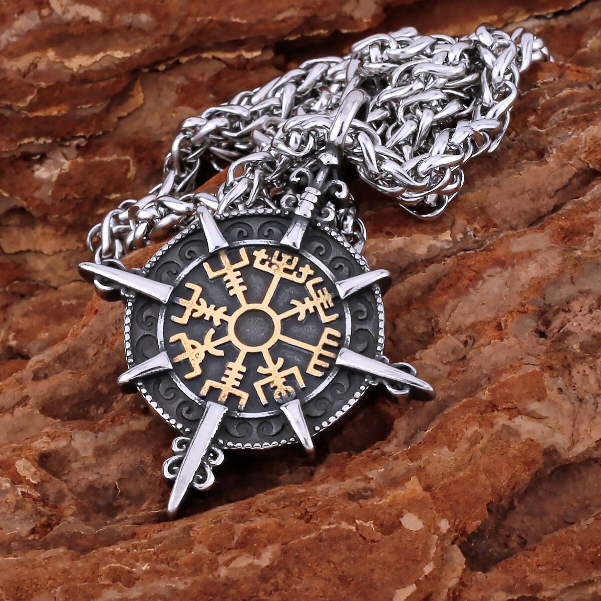 Collier Viking Boussole Vegvisir | Valhalla