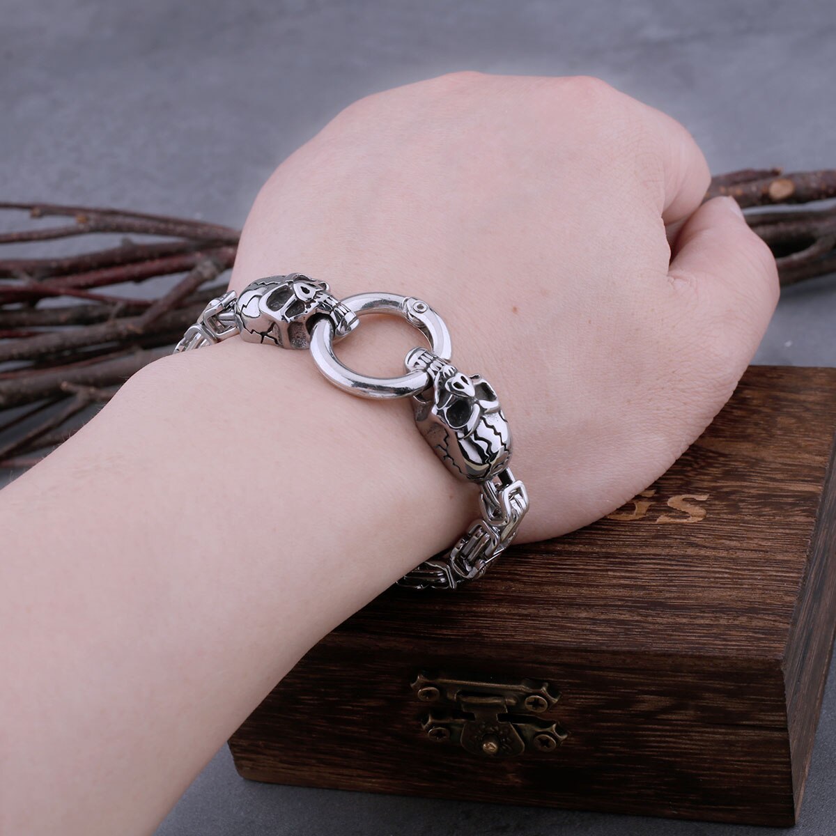 Bracelet Viking Crâne | Valhalla