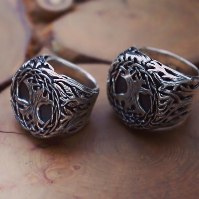 Bague Vikings Arbre Sacré Yggdrasil | Valhalla