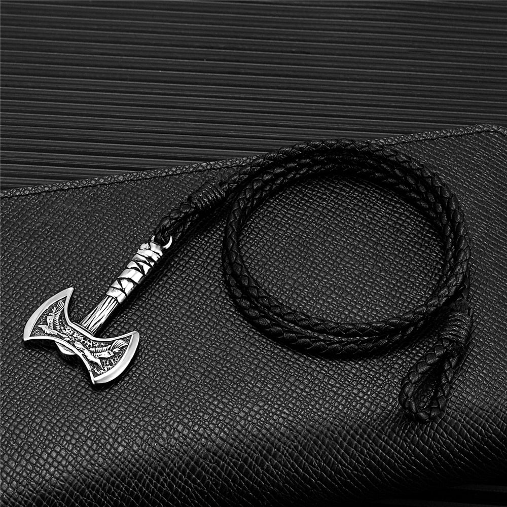 Bracelet Cuir Viking Hache | Valhalla