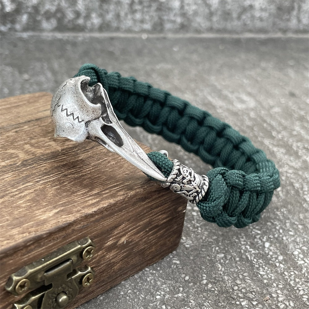 Bracelet Crâne de Corbeau Viking | Valhalla