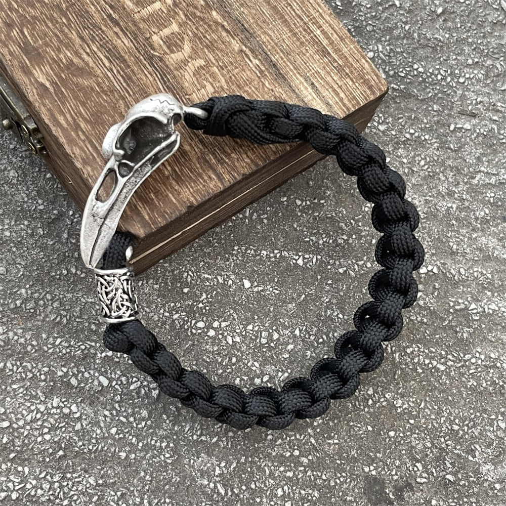 Bracelet Crâne de Corbeau Viking | Valhalla