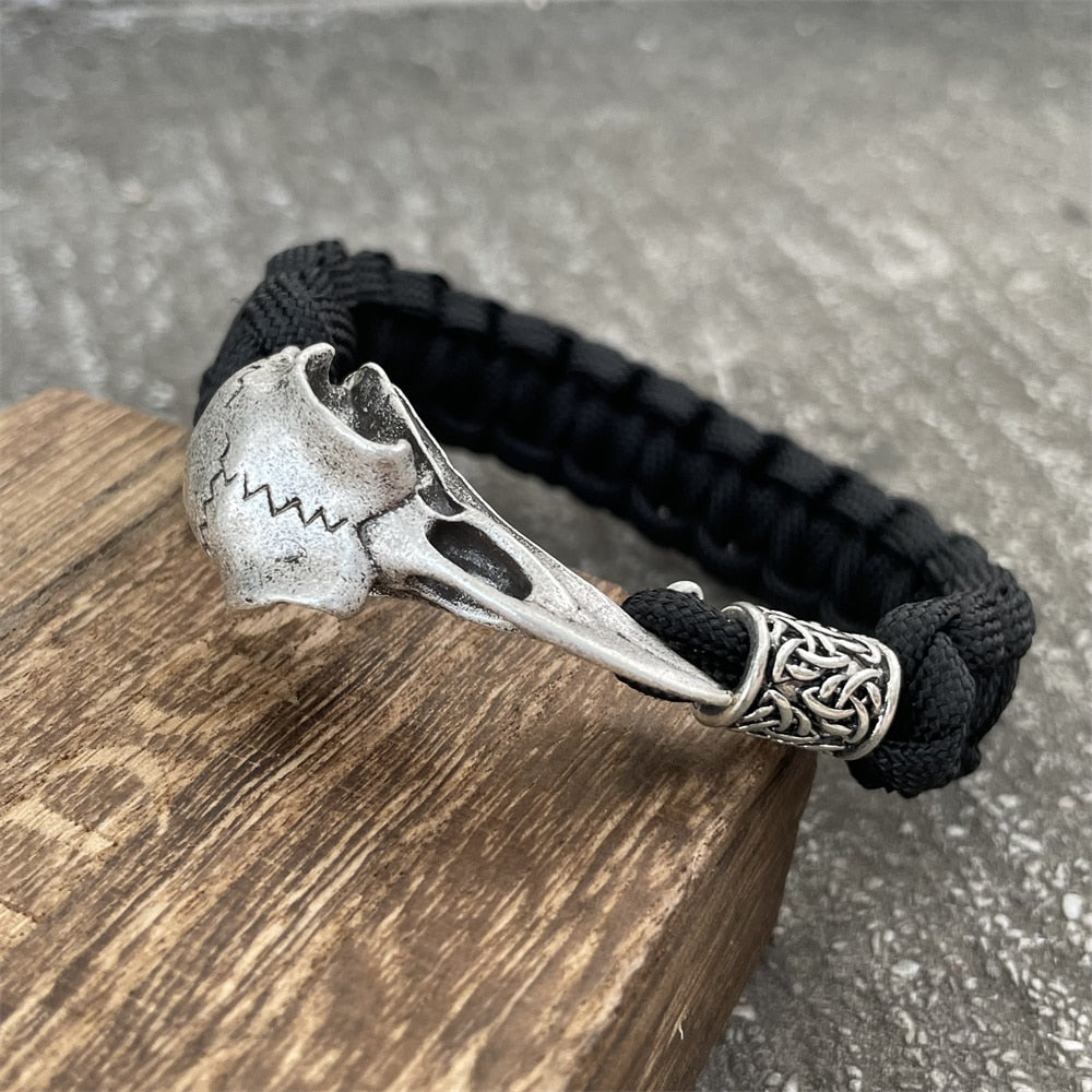 Bracelet Crâne de Corbeau Viking | Valhalla