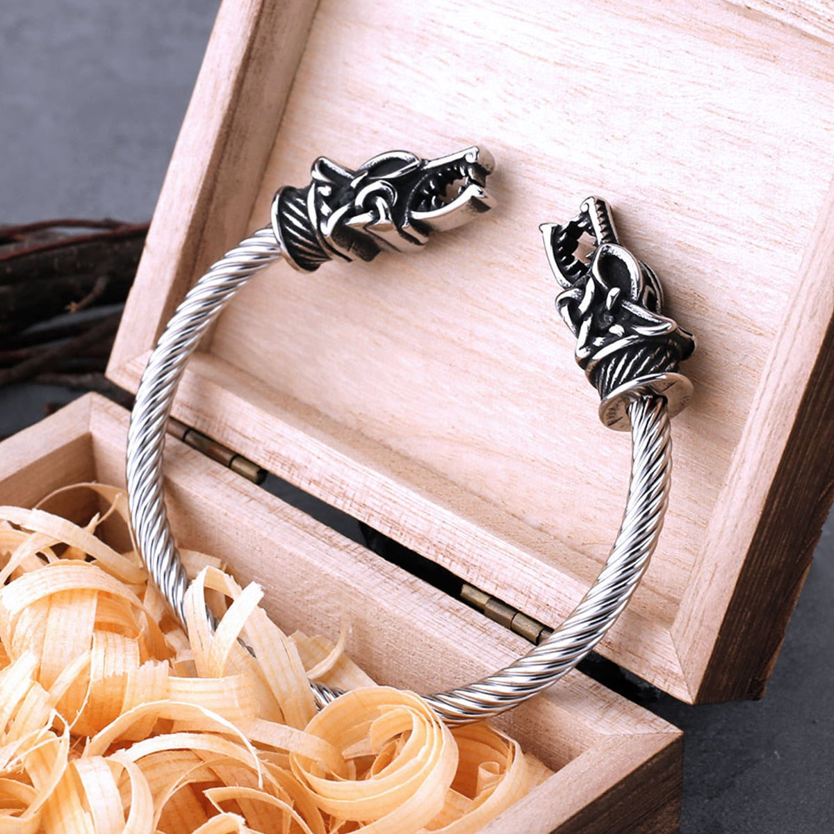 Bracelet Viking Têtes de Loups | Valhalla