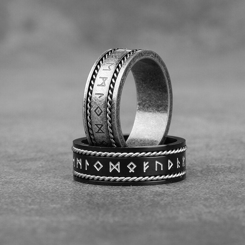 Bague Vikings Runes Futhark | Valhalla